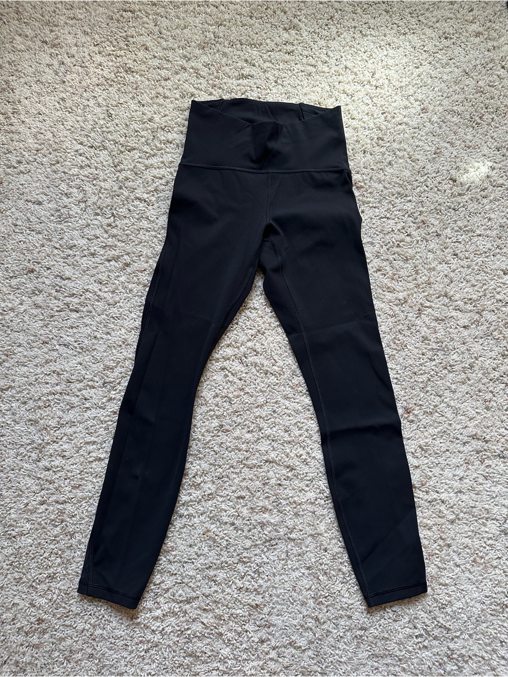 LULULEMON Black Side Mesh Inset Active Wear Leggings